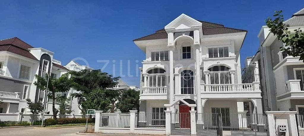 Queen villa corner for sale at Borey Phnom Penh Thmey Elite Park 2. វីឡាឃ្វីនកែងសួន សម្រាប់លក់ (បុរីភ្នំពេញថ្មី អេលីតផាក2)  (c-8486)