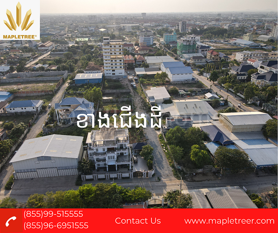 Land for sale urgent- 1348m2 Street 1019 (Hanoi) in Phnom Penh Thmey, Sen Sok, Phnom Penh.