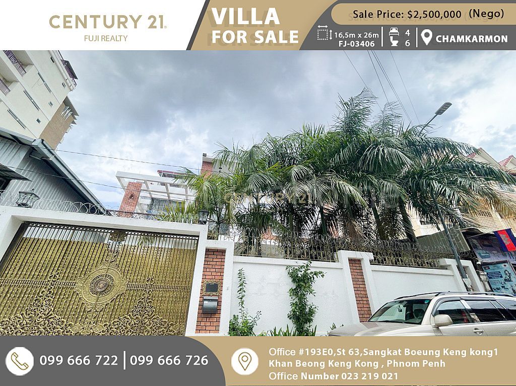 🏠 Villa for sale at Tuol Tom Poung