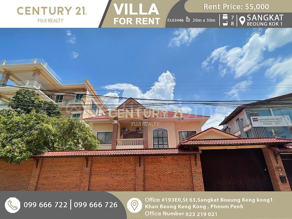 Villa for Rent in Sangkat Beoung Kak 1