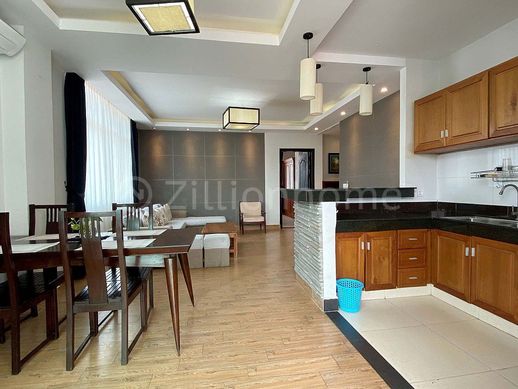 2 BEDROOMS APARTMENT WITH GYM AND POOL FOR RENT IN BKK1 AREA
