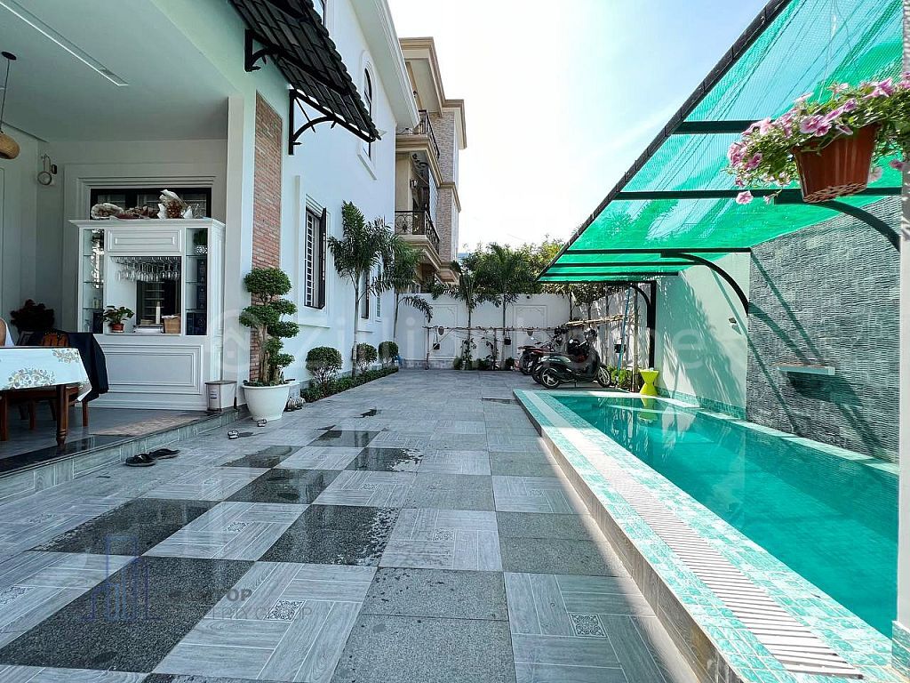 4BR - Modern Villa With Pool For Rent Near Toul Kork Area Is Available Now!!
