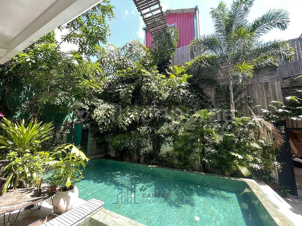 5BR - Cozy Villa With Swimming Pool For In Daun Penh Area Close Royal Palace