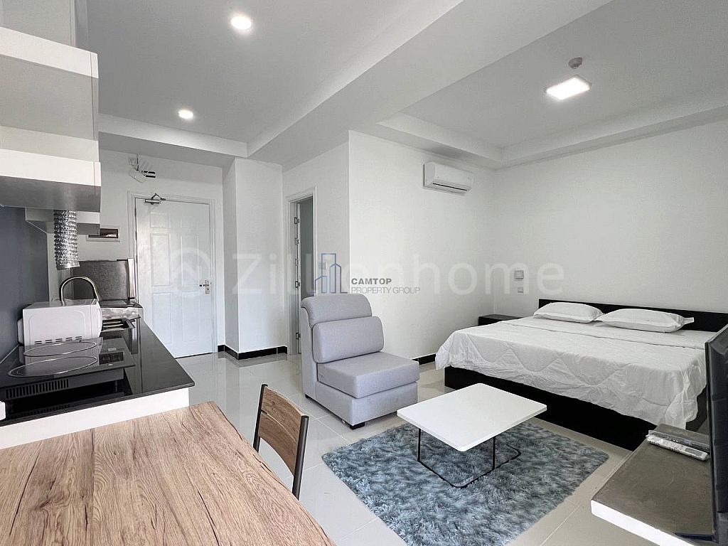 New Studio Room Apartment With Gym And Swimming Pool For Rent In Tonle Basac Area