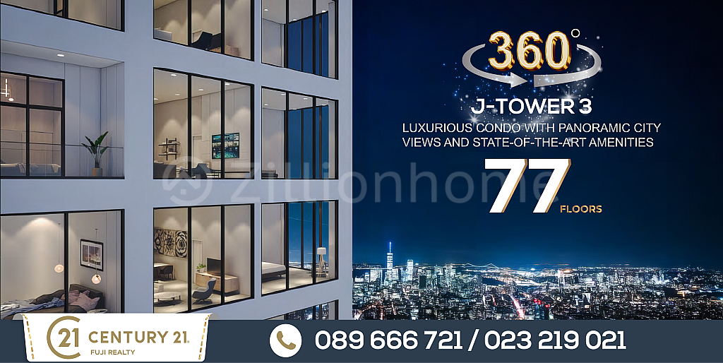 54th Floor Corner 3bedroom for Sales at J tower 3